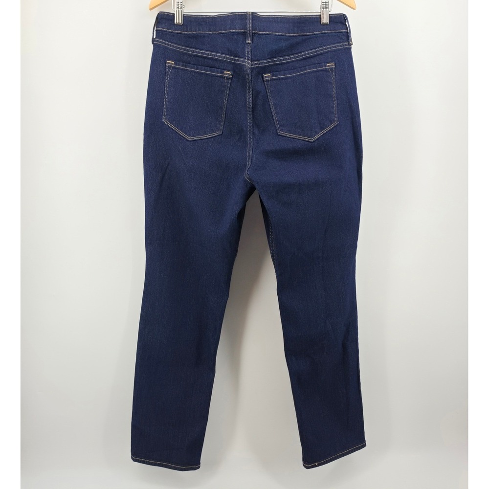 Old Navy High-Rise Straight Jeans Dark Wash Denim Women's Size 14 NWT - Picture 2 of 13
